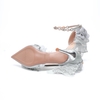 ( Pre Order 15 days ) Sparkling crystal silver shoes X Mirror bear