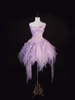 ( Pre Order ) Forest fairy thin chiffon dress with artificial motifs by Three Thousand Worlds