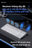 Weikav NUT87 Dual 8K – Bàn phím cơ nhôm CNC 80%, 3 mode, pin 10.000 mAh
