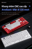 Weikav NUT87 Dual 8K – Bàn phím cơ nhôm CNC 80%, 3 mode, pin 10.000 mAh