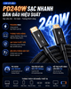 Cáp Thunderbolt 5 80Gbps PD240W Hỗ Trợ Xuất Hình 16K Chính Hãng
