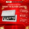 Bàn Phím Cơ Rainy75 Bạc Giới Hạn – Anode 220 Mesh Cao Cấp | Switch Snow-top | Keycap Mờ Trong Suốt
