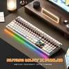 Bàn Phím Cơ Fullsize WEIKA NUT108 | Nhôm CNC Mesh 220 | Ball Catch | Pin 10.000mAh | LED RGB Mạch Xuôi