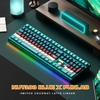Bàn Phím Cơ Fullsize WEIKA NUT108 | Nhôm CNC Mesh 220 | Ball Catch | Pin 10.000mAh | LED RGB Mạch Xuôi