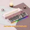 Bàn Phím Cơ Fullsize WEIKA NUT108 | Nhôm CNC Mesh 220 | Ball Catch | Pin 10.000mAh | LED RGB Mạch Xuôi