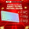 Bàn phím cơ WOBKEY Rainy 75 Pro Mithril Silver – RGB, 3 chế độ