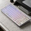 Bàn phím cơ WOBKEY Rainy 75 Pro Mithril Silver – RGB, 3 chế độ