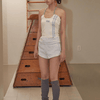 TWO LINE HALTER NECK TOP