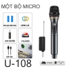 Bộ 2 Micro Không Dây Đa Chức Năng UHF-108 Hút Âm Tốt Màn Hình LCD Hiển Thị Tần Số, Thích Hợp LoaBộ 2 Micro Không Dây Đa Chức Năng UHF-108 Hút Âm Tốt Màn Hình LCD Hiển Thị Tần Số, Thích Hợp Loa