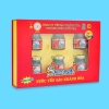 Nước yến sào Khánh Hòa Sanest không đường hộp 6 lọ 70ml Quà tặng