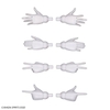 Mô hình Lắp Ráp 30MS Bộ Phụ kiện OPTION HAND PARTS [WHITE/BLACK] của Bandai Nhật Bản