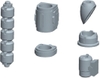 Mô hình lắp ráp Gundam Phụ kiện  BUILDERS PARTS HD 1/144 MS PIPE01 Của Bandai nhật