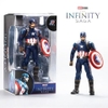 Mô Hình Ráp Sẵn Marvel Series Captain America with plastic holder của ZDtoys
