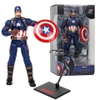 Mô Hình Ráp Sẵn Marvel Series Captain America with plastic holder của ZDtoys