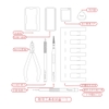 Dụng cụ Hobby Mio Bộ Dụng Cụ Lắp Ráp Mô Hình Gundam Hobby Mio Craft Tool Set 10 (Combo 10 món)