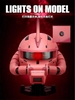 Mô Hình Tĩnh Ráp Sẵn Gundam BN Head Collection Vol.3 MS-06S ZAKU II Head của Bandai Nhật bản