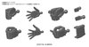 Mô hình lắp Ráp Phụ kiện Gundam BUILDERS PARTS HD 1/144 MS HAND 01 (E.F.S.F.) của Bandai nhật