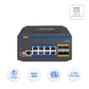 Switch công nghiệp AurCore AIS4001P L2+ | 8GE | 4G SFP+ | PoE/PoE+