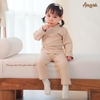 Áo nỉ Woolen thiết kế cổ cao 3 phân cho bé trai và bé gái (3M-3Y)
