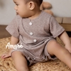 Bodysuit ngắn tay cúc bấm đùi cho bé trai và bé gái Dumbo (0M-24M)