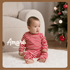 Set áo kèm quần Elves họa tiết kẻ sọc dành cho bé trai và bé gái (0M -3Y)