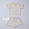 Set bộ ngắn tay mặc nhà cho bé trai và bé gái Randy (3M-3Y)