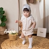 Bodysuit đùi cổ cách điệu cho bé gái Floral (0M-24M)