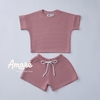 Set bộ ngắn tay mùa hè cho bé trai và bé gái Timon (3M-3Y)