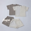 Set bộ ngắn tay mặc nhà cho bé trai và bé gái Randy (3M-3Y)