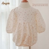 Bodysuit đùi Mint thiết kế họa tiết dập nổi cho bé gái (0-24M)