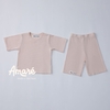 Set bộ ngắn tay quần lửng cho bé trai và bé gái Slink (3M-3Y)