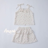 Set váy kèm áo hai dây hoạ tiết dễ thương cho bé gái Mimosa (3M-3Y)