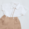 Set cộc tay Mint Suit áo sơ mi kèm quần đùi cho bé trai (3M-3Y)