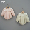 Bodysuit đùi Berry cổ vuông phối ren cho bé gái (0M-3Y)