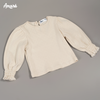 Áo rời cách điệu len cotton dập nổi hoa nhí cho bé gái Blouse (0M-3Y)