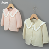 Áo sơ mi Sweetcandy thiết kế cổ ren cách điệu cho bé gái (3M-3Y)