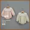 Bodysuit đùi Berry cổ vuông phối ren cho bé gái (0M-3Y)