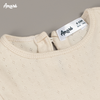 Áo rời cách điệu len cotton dập nổi hoa nhí cho bé gái Blouse (0M-3Y)