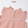 Bodysuit cách điệu ren cho bé gái Lilac (0M-24M)