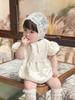 Bodysuit đùi Mint thiết kế họa tiết dập nổi cho bé gái (0-24M)