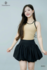 Chân váy cotton bí phồng
