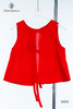 Áo crop linen thắt nơ sau