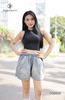 Quần short jean lưng chun CQD020 thoải mái, năng động