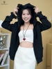 Khoác nỉ phối ren