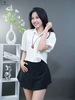 Sơ mi crop lụa mềm