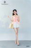 Áo tơ cup đan dây tầng bèo