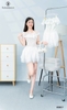Set đầm tơ tầng xòe bèo ren (kèm quần)