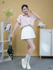 Áo sơ mi kẻ sọc xẻ lưng KAD009