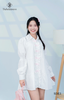 Đầm babydoll tay phồng bèo đính nơ