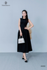 Đầm midi dây kéo trước